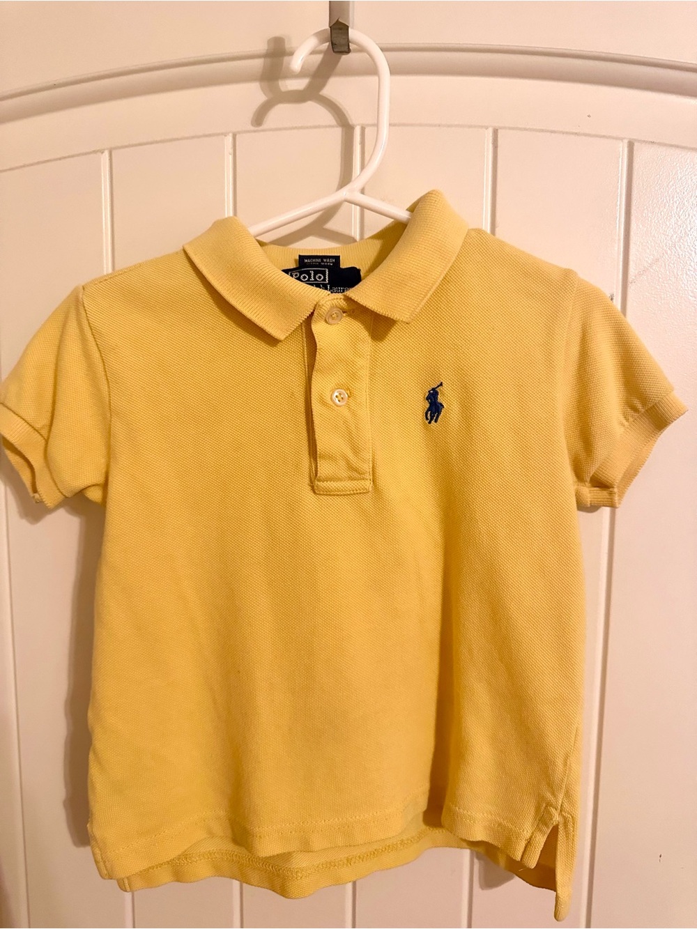 Ralph Lauren Kids Yellow Polo with Navy Pony